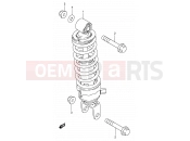 SUZUKI DS80 V (1997) (E03,E28,E33) 32 - REAR SHOCK ABSORBER