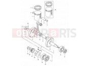 SUZUKI DS80 W (1998) (E03,E28,E33) 4 - CRANKSHAFT