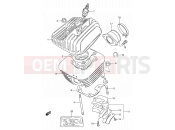 SUZUKI DS80 X (1999) (E24) 1 - CYLINDER