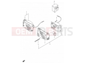 SUZUKI FB100 / FB100D G (1986) 25 - FRONT TURN SIGNAL LAMP (E01,E30,E43,E45,E71,P01)