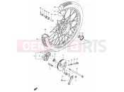 SUZUKI FB100 / FB100D R (1994) 48A - FRONT WHEEL (SEE NOTE)