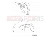 34 - HEADLAMP HOUSING - Suzuki GN125E P (1993) (E03,E28,E33)