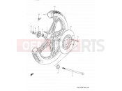 35 - FRONT WHEEL - Suzuki GN125E R (1994) (E03,E28,E33)