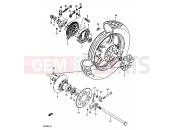SUZUKI GR650 / GR650X E (1984) 70 - REAR WHEEL (GR650D/E)