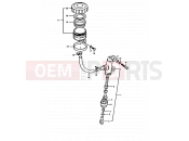 SUZUKI GS1000 T (1996) 69 - REAR MASTER CYLINDER