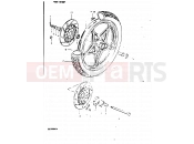 SUZUKI GS1000G X (1999) 65 - FRONT WHEEL