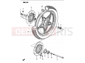 SUZUKI GS1100G E (1984) 43 - FRONT WHEEL