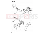 28 - TURN SIGNAL LAMP (E02, E04, E15, E16, E17, E18, E22, E26) - Suzuki GS1100G G (1986)