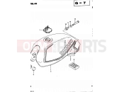 SUZUKI GS450S Z (1983) 49 - FUEL TANK (MODEL D)