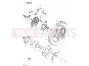 SUZUKI GS450L X (1999) 72 - REAR WHEEL (MODEL T, X)