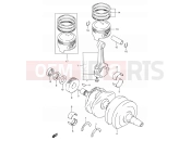 SUZUKI GS500 K2 (2002) 8 - CRANKSHAFT