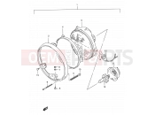 SUZUKI GS500 K2 (2002) 25 - HEADLAMP