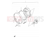 SUZUKI GS500 K2 (2002) 26 - HEADLAMP (E24)