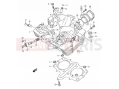 SUZUKI GS500E / GS500EU K (1989) (E01,E02,E04,E15,E16,E17,E21,E22,E24,E25,E34,E39,E53) 2 - CYLINDER HEAD