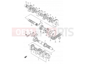 SUZUKI GS500E / GS500EU K (1989) (E01,E02,E04,E15,E16,E17,E21,E22,E24,E25,E34,E39,E53) 16 - TRANSMISSION