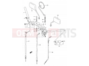 SUZUKI GS500E / GS500EU K (1989) (E01,E02,E04,E15,E16,E17,E21,E22,E24,E25,E34,E39,E53) 38 - HANDLEBAR (MODEL K)