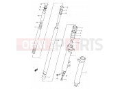 SUZUKI GS500E / GS500EU K (1989) (E01,E02,E04,E15,E16,E17,E21,E22,E24,E25,E34,E39,E53) 43 - FRONT DAMPER (MODEL K/L/M)