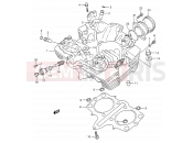 SUZUKI GS500E M (1991) (E28) 2 - CYLINDER HEAD