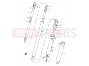 SUZUKI GS500E / GS500EU P (1993) (E01,E02,E04,E18,E21,E22,E24,E25,E34,E39,E53) 43A - FRONT DAMPER (MODEL N/P/R/S/T)