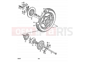 SUZUKI GS550E T (1996) 68 - REAR WHEEL (CAST WHEELS)