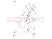 45 - STEERING STEM - Suzuki GSX400E E (1984)