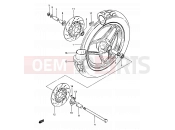 57 - FRONT WHEEL (GSX750ESD) - Suzuki GSX750ES D (1983)