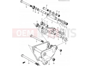 76 - CUSHION LEVER (MODEL D) - Suzuki GSX750ES D (1983)