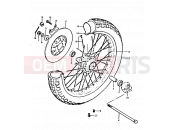 SUZUKI GT250 X (1999) 64 - FRONT WHEEL (GT250N, X)