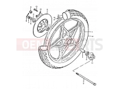 SUZUKI GT250E X (1999) 65 - FRONT WHEEL (GT250EN, EX)