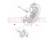 37 - FRONT WHEEL - Suzuki LS650 P (1993) Savage (E03,E28,E33)