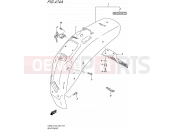 474A - REAR FENDER - Suzuki LS650 L5 (2015) Savage (E03,E28,E33)