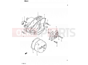 3 - CRANKCASE COVER - Suzuki PE175 D (1983)