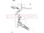 30 - RH HANDLE GRIP - Suzuki PE175 D (1983)