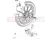 28 - FRONT WHEEL - Suzuki PE175 D (1983)