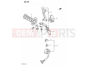 SUZUKI PE175 E (1984) 28 - LEFT HANDLE SWITCH