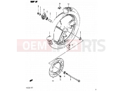 41 - FRONT WHEEL - Suzuki RG125A / RG125B J (1988) Gamma