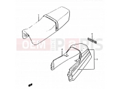 SUZUKI RG125U J (1988) Gamma 2A - SEAT TAIL COVER