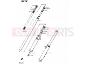 SUZUKI RG125U J (1988) Gamma 38 - FRONT DAMPER
