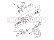 25 - REAR HUB - Suzuki RM100 K3 (2003) (E21)