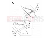 37 - SIDE COVER - Suzuki RM100 K3 (2003) (E21)
