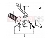 SUZUKI RM125 E (1984) 33 - LEFT HANDLE SWITCH (MODEL E)