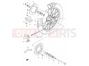SUZUKI RM250 R (1994) (E03,E28,E33) 33 - REAR WHEEL
