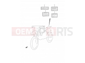 36 - LABEL - Suzuki RM250 S (1995) (E03,E28,E33)