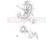 24 - FRONT WHEEL - Suzuki RM250 S (1995) (E03,E28,E33)