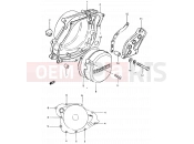 SUZUKI RM500 E (1984) 3 - CRANKCASE COVER