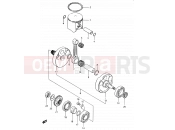 SUZUKI RM500 E (1984) 4 - CRANKSHAFT
