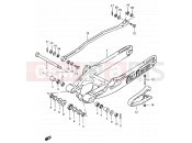 SUZUKI RM500 E (1984) 32 - REAR SWINGING ARM (MODEL E)