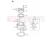SUZUKI RM65 K3 (2003) (E19) 1 - CYLINDER HEAD/CYLINDER