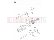8 - GEAR CHANGE DRUM/SHIFT FORK - Suzuki RM65 K5 (2005) (E24)