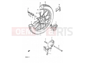 SUZUKI RM80X D (1983) 29 - FRONT WHEEL